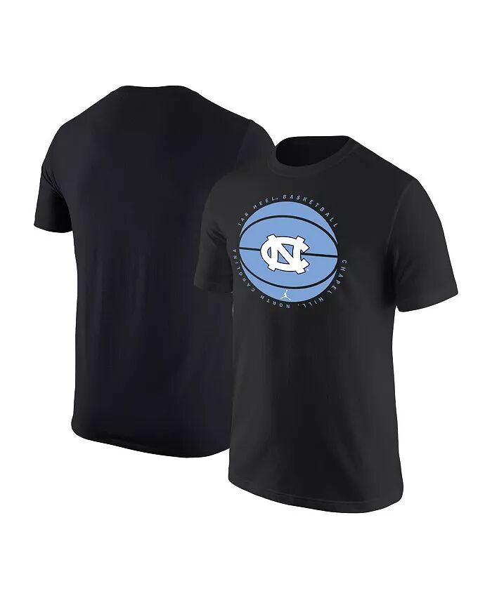 

Мужская черная баскетбольная футболка с логотипом North Carolina Tar Heels Jordan