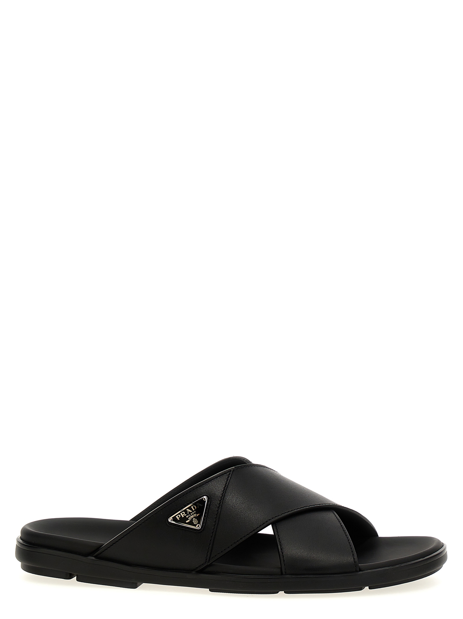 

Босоножки с логотипом Prada, черный