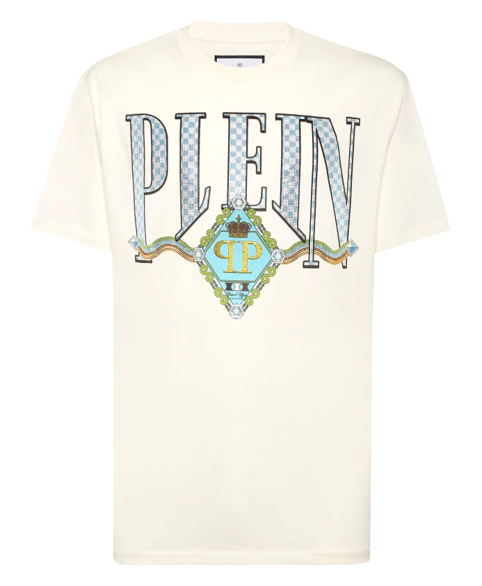 

Футболка с круглым вырезом Philipp Plein, бежевый