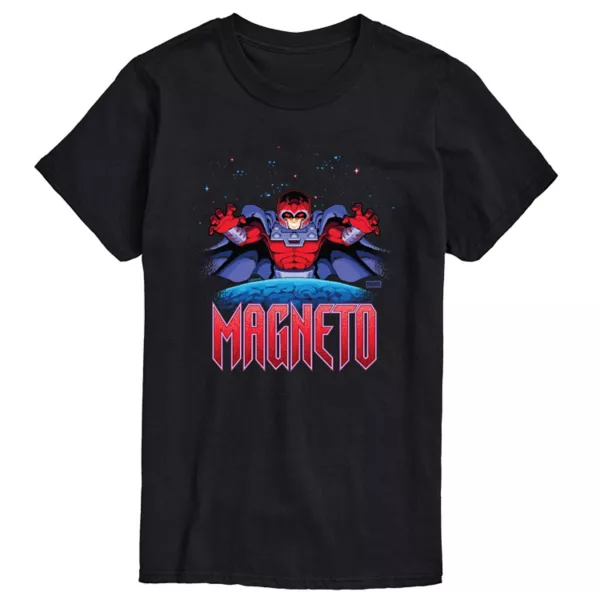 

Мужская футболка с пиксельной графикой «Люди Икс» от Magneto Marvel, черный