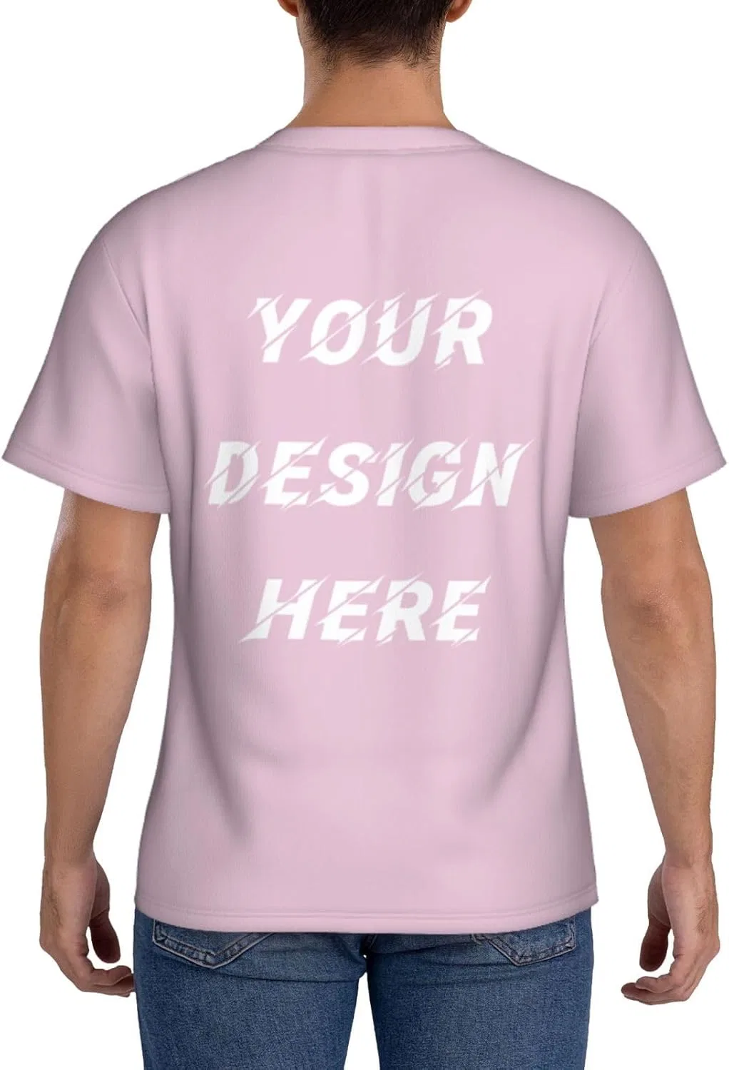 Футболка с принтом, Custom, Pink — фото 3