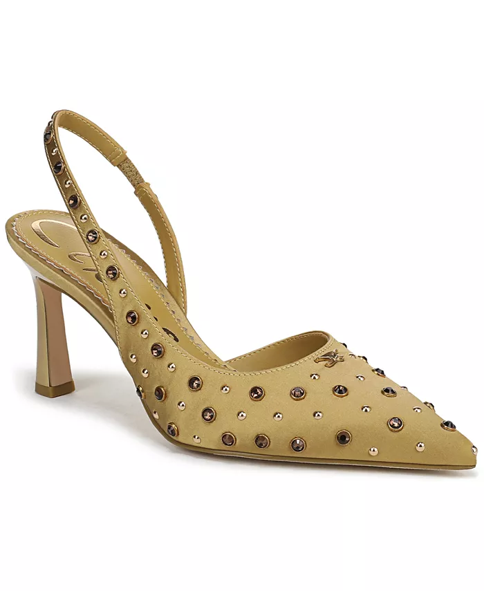 Женские туфли-лодочки Tallie со стразами и острым носком, асимметричные Circus NY by Sam Edelman, золотой