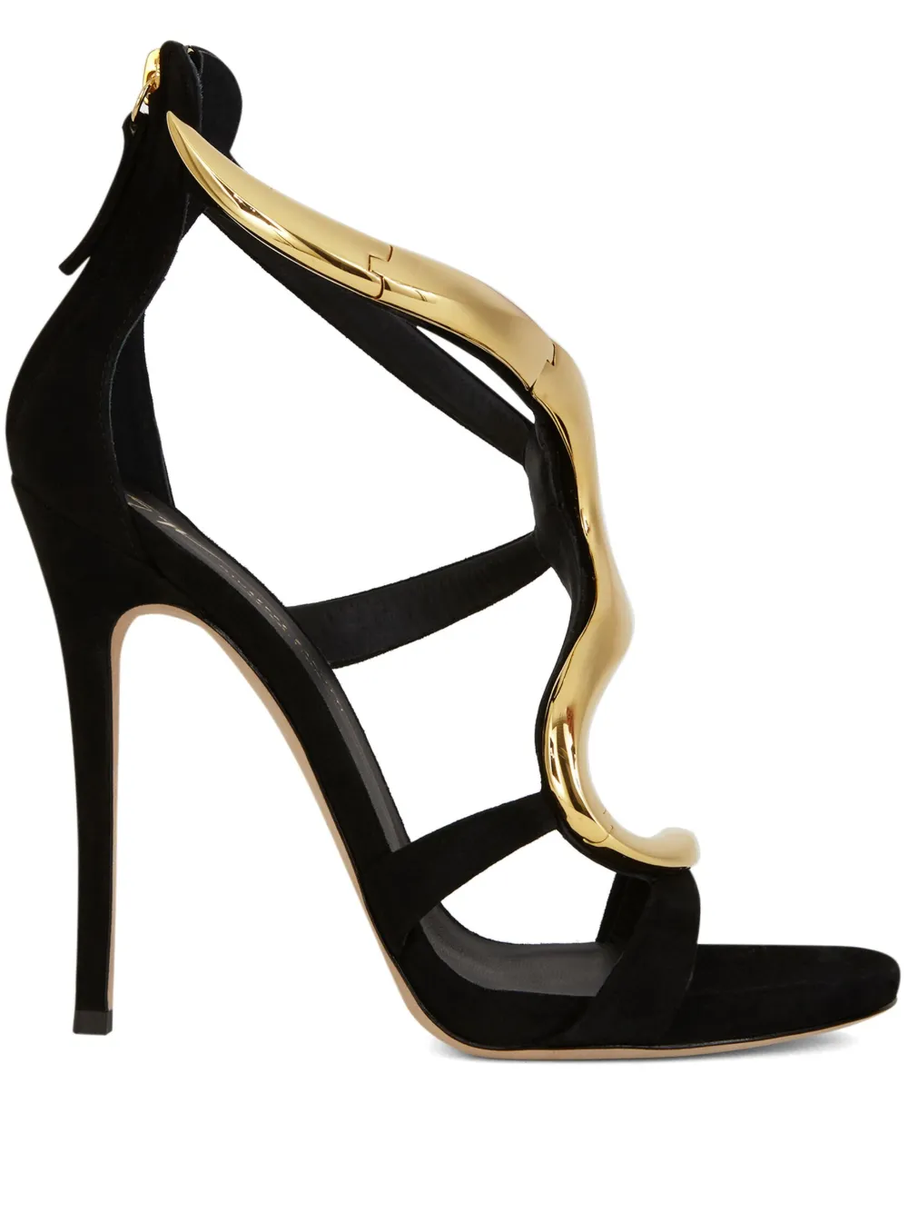 Босоножки Venere 120 на шпильке Giuseppe Zanotti, черный