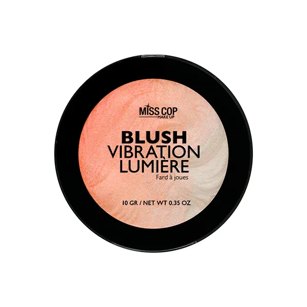 

Румяна для четкости и сияния Blush Vibration Lumiere Miss Cop, цвет peche