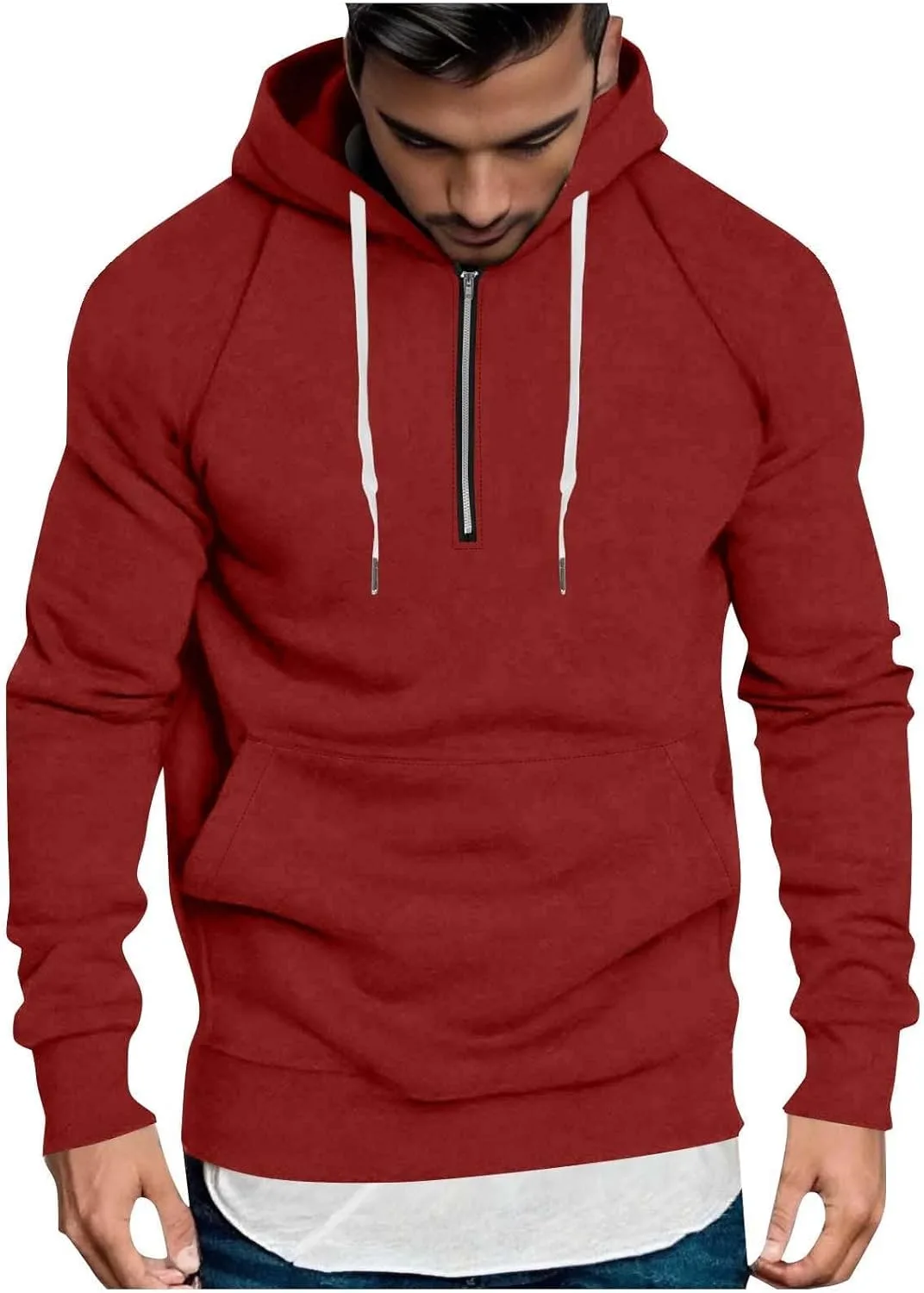 

Мужской худи с капюшоном на молнии и кулиской betible