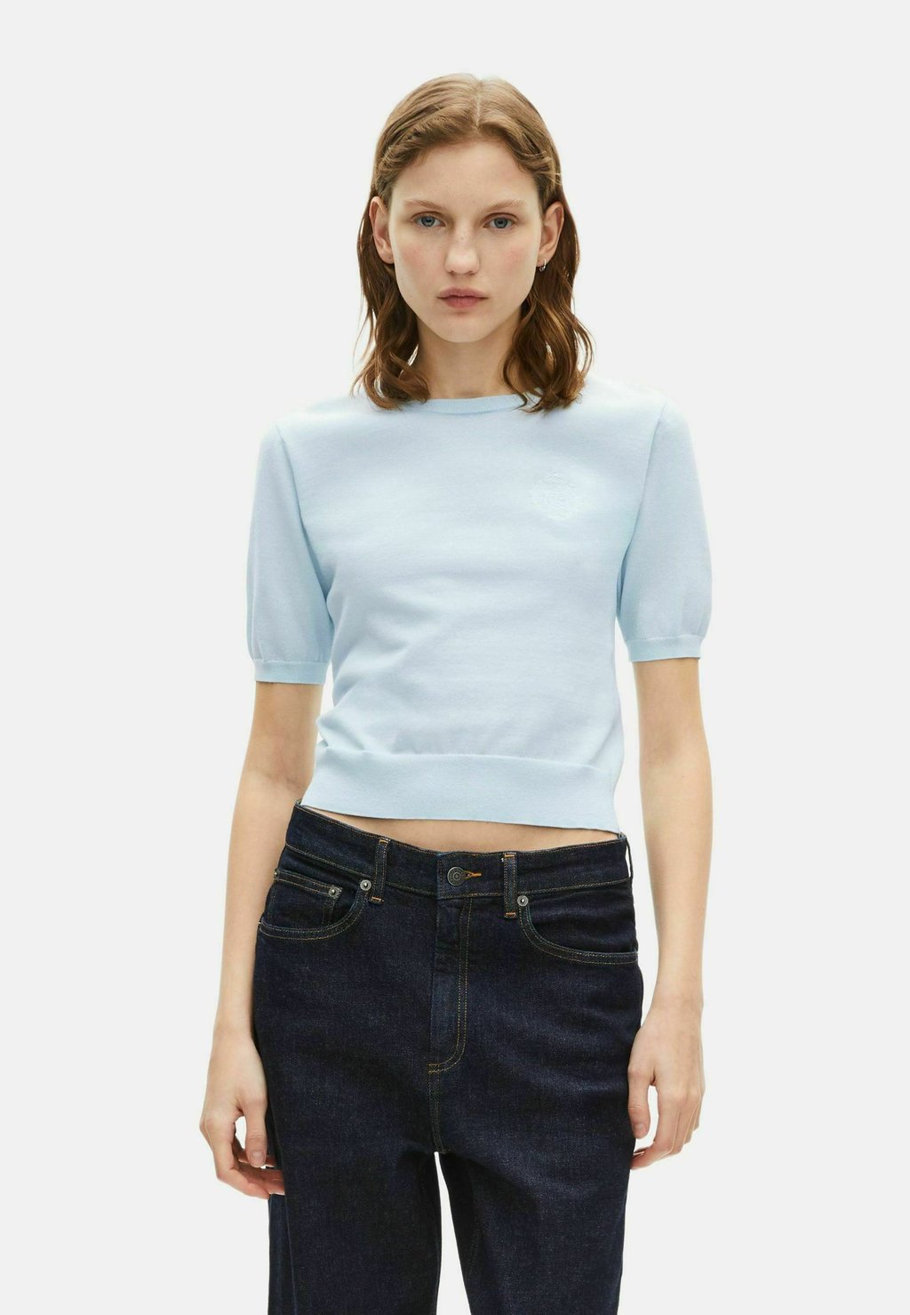 

Футболка с принтом Blouse The Kooples, синий