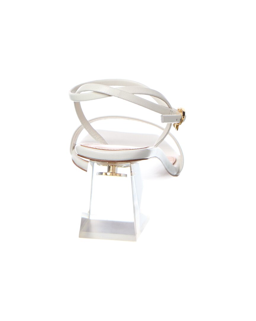 Gianvito Rossi Cosmic Leather Sandal, белый — фото 3