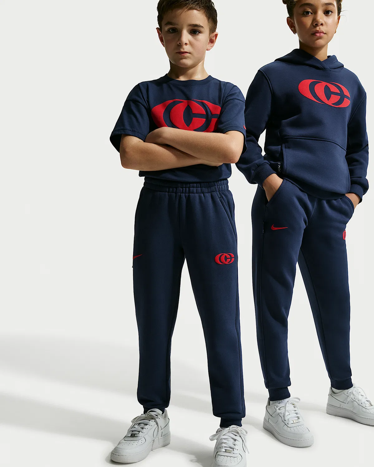 Детские флисовые штаны Caitlin Clark, Midnight Navy/University Red/University Red — фото 4