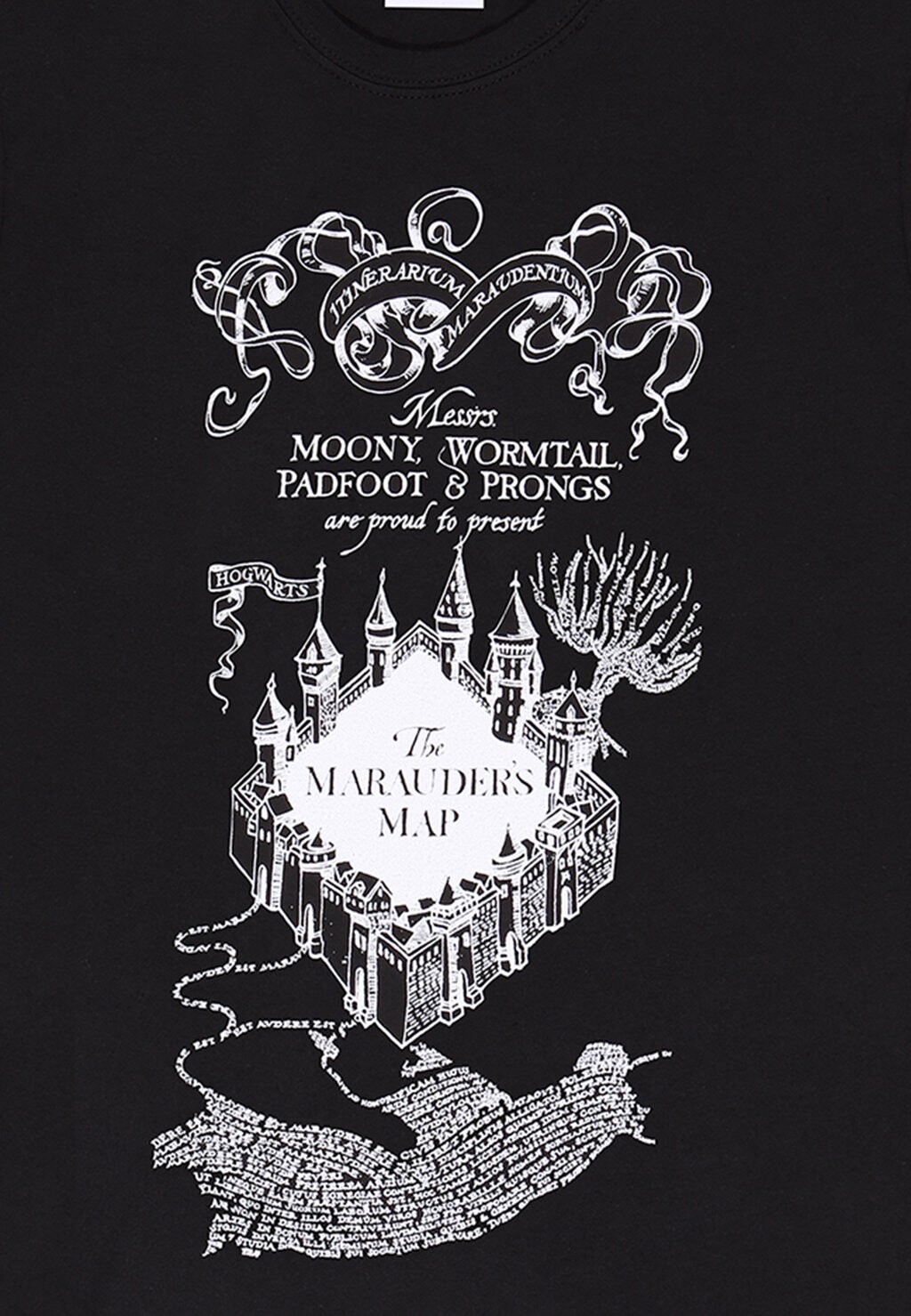 

Футболка с принтом Harry Potter Marauders Map Harry Potter, черная
