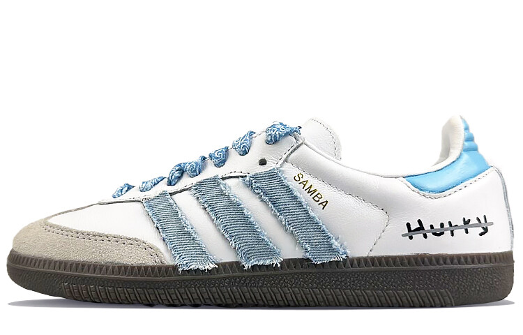 

Кроссовки adidas originals Samba Series Skateboarding Shoes Unisex Low-top Blue, белый