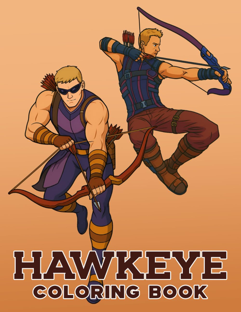 

Hawkeye Coloring Book: Epic Action Scenes and Cool Hero Moments to Color for Teens and Adults (Independently published)