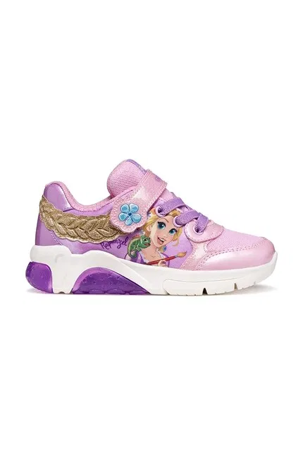 Сникерсы детские FADINLIGHT x Disney Princess Geox, фиолетовый — фото 2
