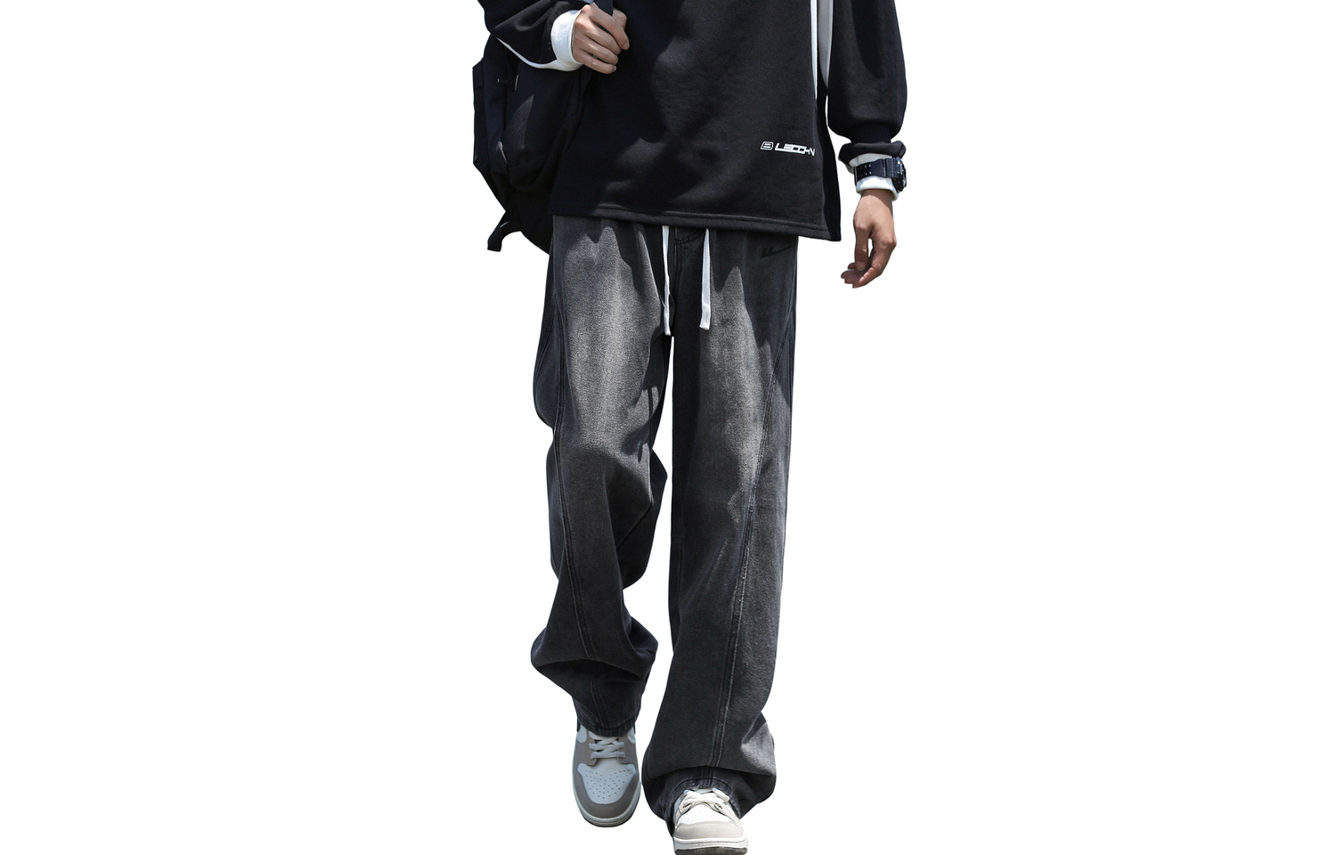 

Джинсы Huichao Riding The Wind Collection Unisex WARRIOR, черный/серый