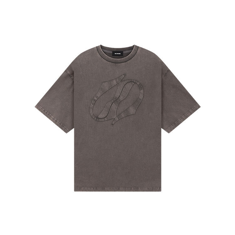 

WE11DONE Футболка унисекс темно-серого цвета