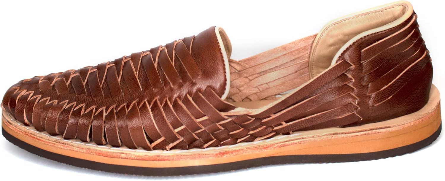 Мужские сандалии oTeii Huarache, мексиканские сандалии Huaraches для мужчин, ручной работы из премиальной кожи, Cognac — фото 4