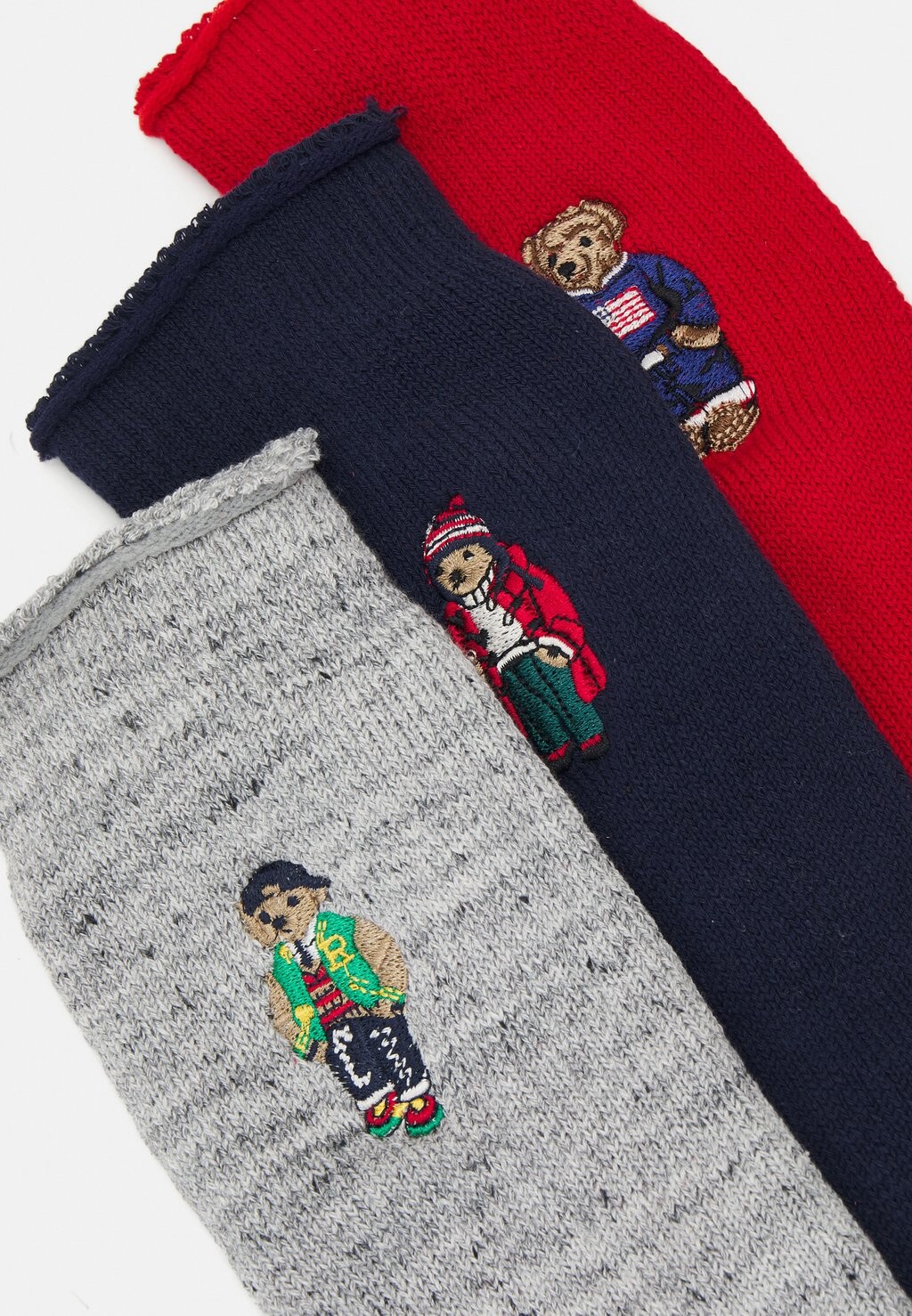 

Носки BEARS CREW SOCK GIFT BOX UNISEX 3 PACK Polo Ralph Lauren, мультиколор