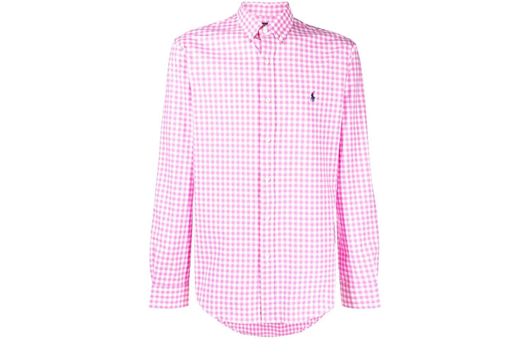 

Футболка поло мужская розовая Polo Ralph Lauren