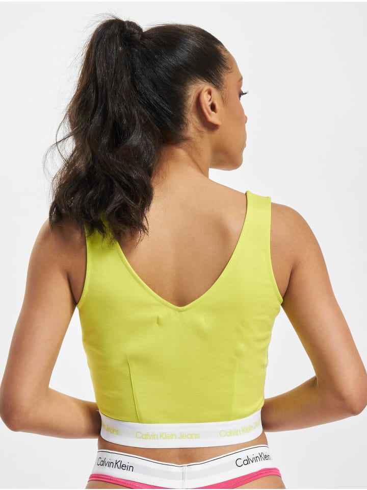 Топ Calvin Klein, цвет lemon lime — фото 4