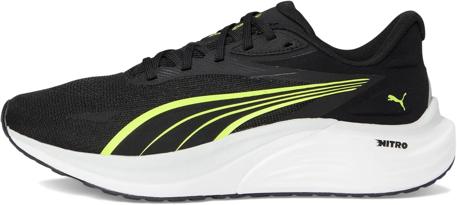 Мужские беговые кроссовки Puma Electrify Nitro 4, черный/желтый/серый — фото 4