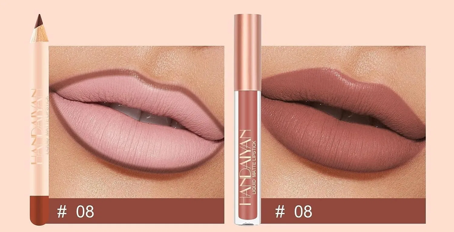 Набор для губ матовый Beauty Searcher 08 красный — фото 2