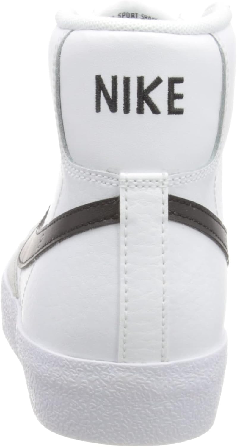 Кроссовки Nike Kids' Blazer Mid '77, белый/черный/оранжевый — фото 4