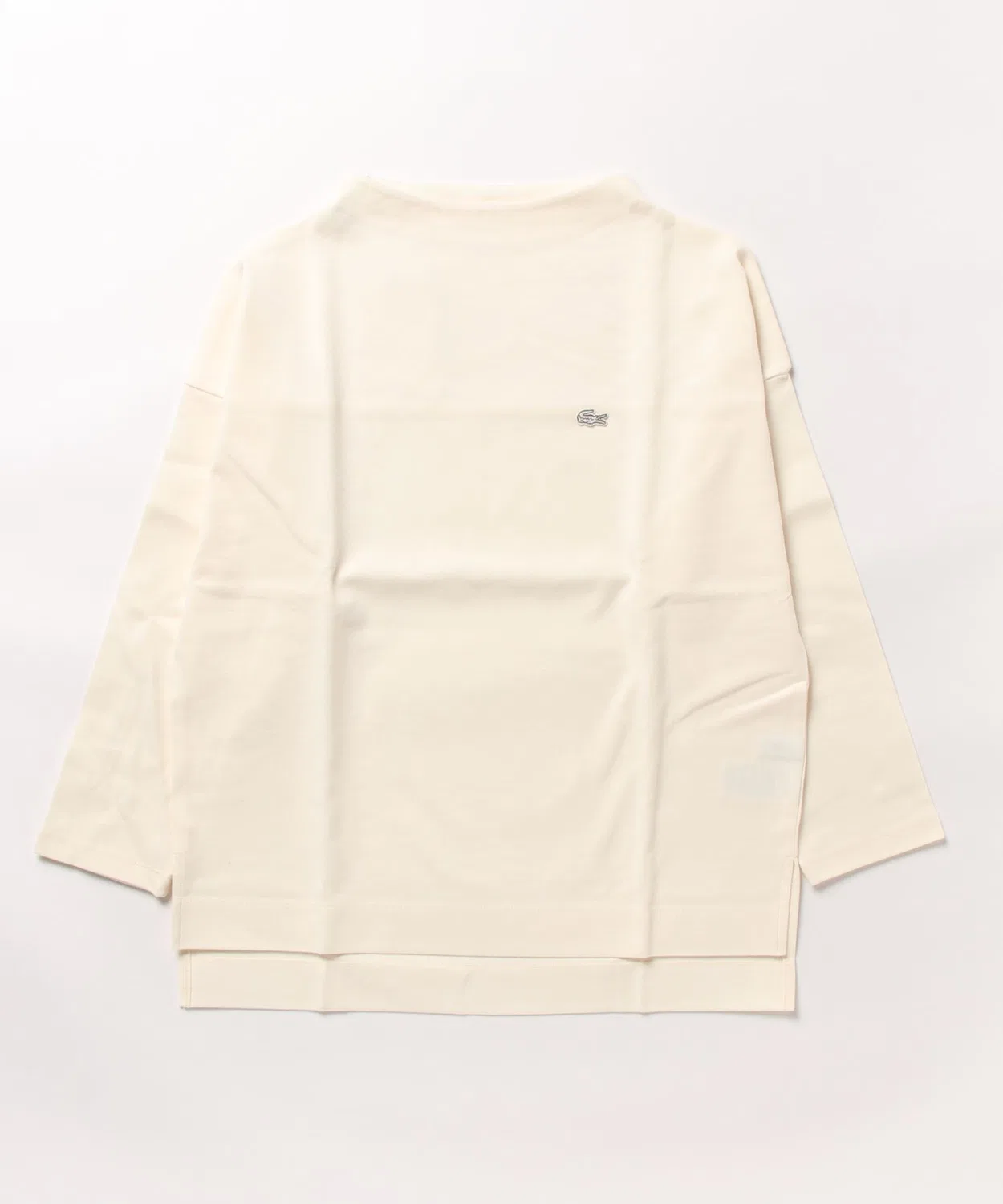 Свитшот Lacoste белый, базовый, однотонный