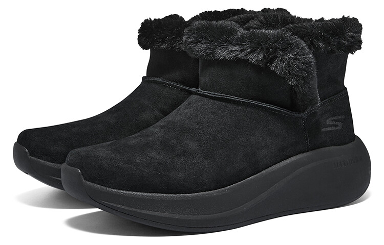 Зимние ботинки женские Skechers с мехом, черный — фото 4