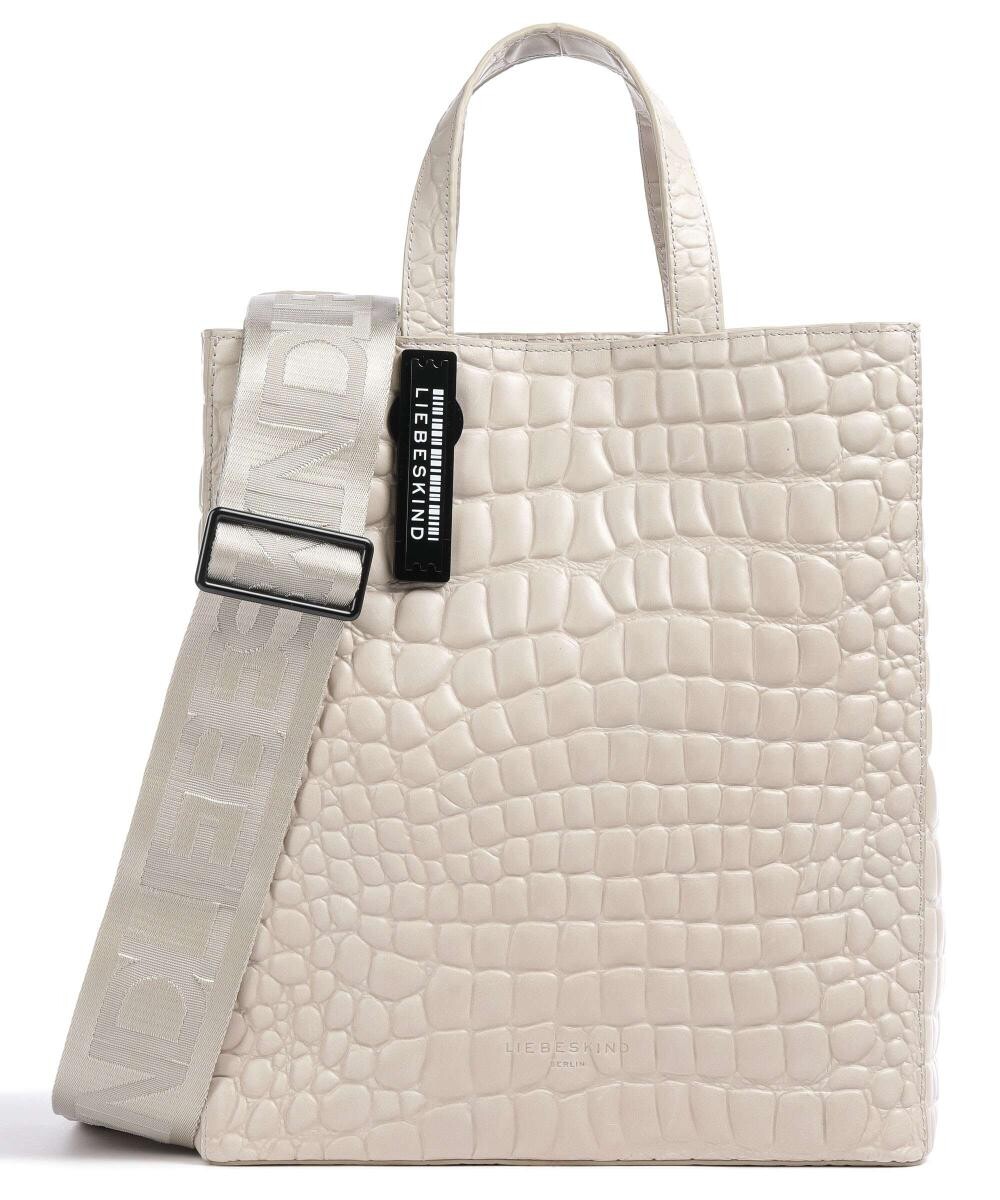 

Сумочка Croco Paperbag M из тисненой кожи Liebeskind, бежевый