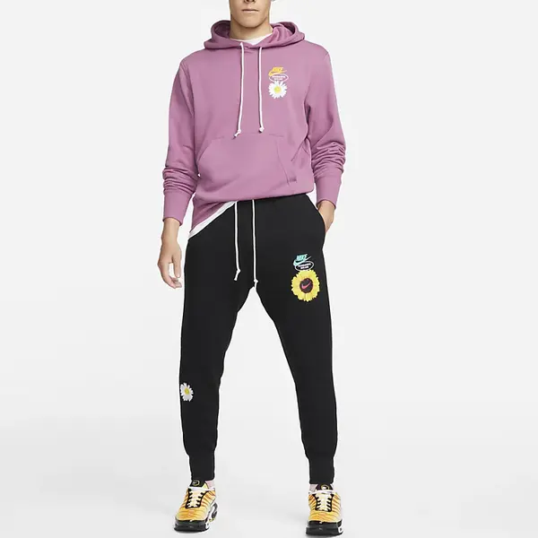 Спортивные штаны Men's Nike Knit Embroidered Sports Pants/Trousers/Joggers Autumn Black, мультиколор — фото 3