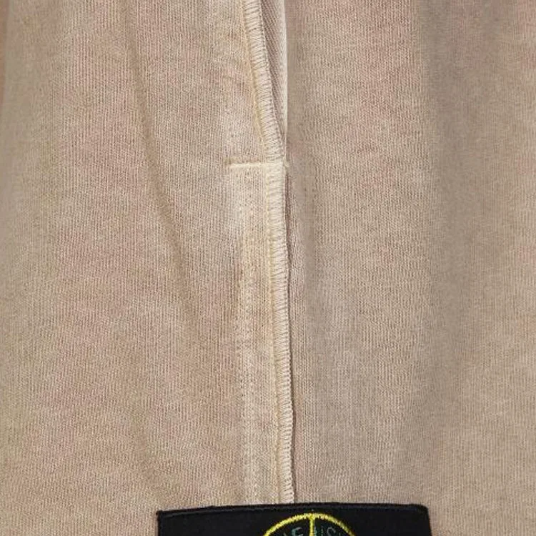 Шорты повседневные Stone Island бежевые — фото 4