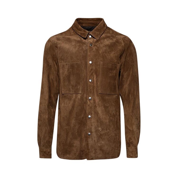 

Топ Rick Owens Suede Outershirt, Chestnut