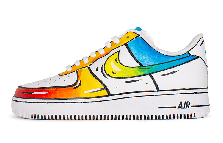 

Кроссовки Nike Air Force 1 Skateboard Shoes Unisex Low-Top Blue, белый