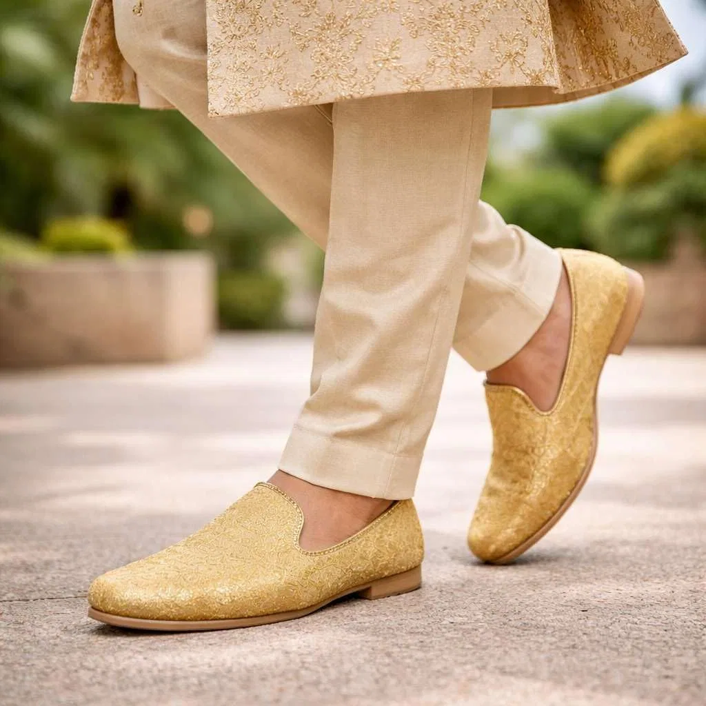 Мокасины, кремовый, Shoe Bazar, Punjabi Jutti, Cream — фото 2