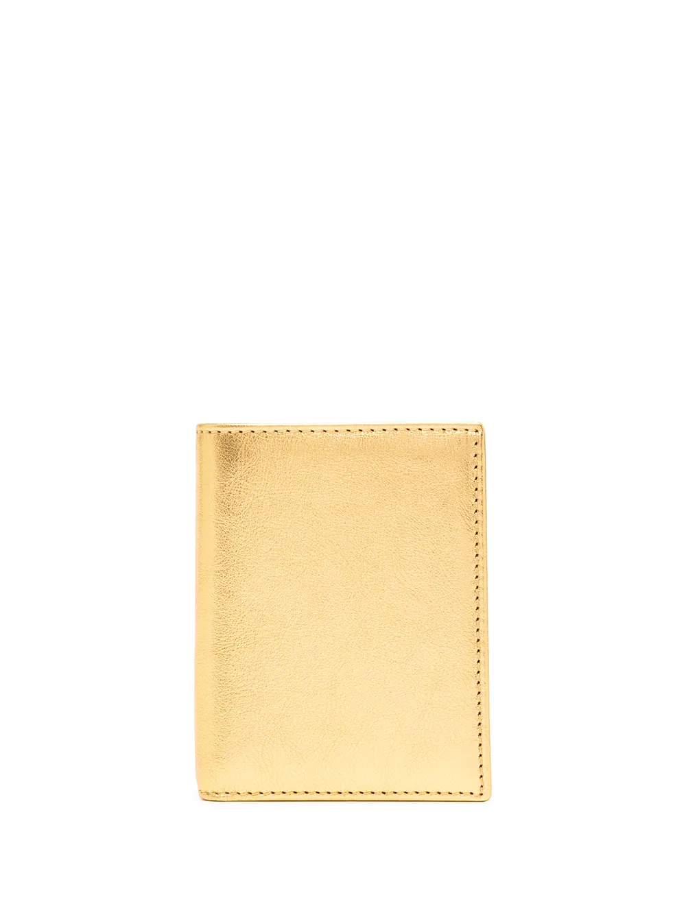 

Кардхолдер с эффектом металлик Comme Des Garçons Wallet, золотой