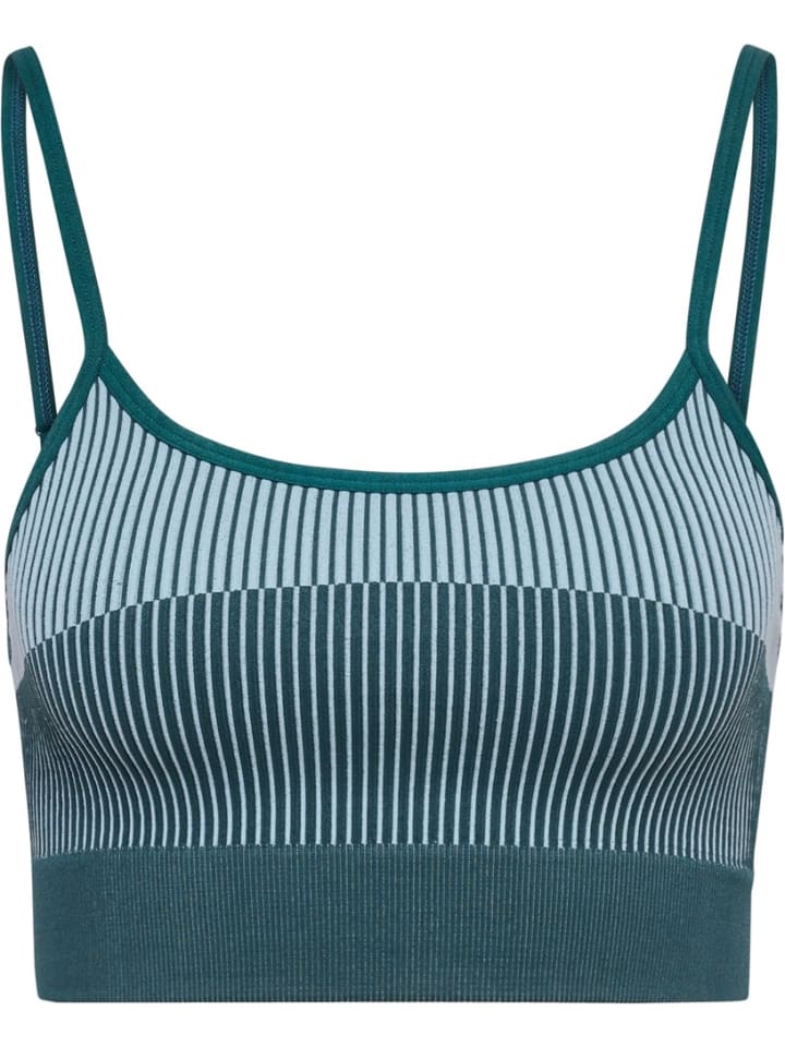 

Спортивный бюстгальтер Yoga Seamless Low Support Bra синего цвета Hummel