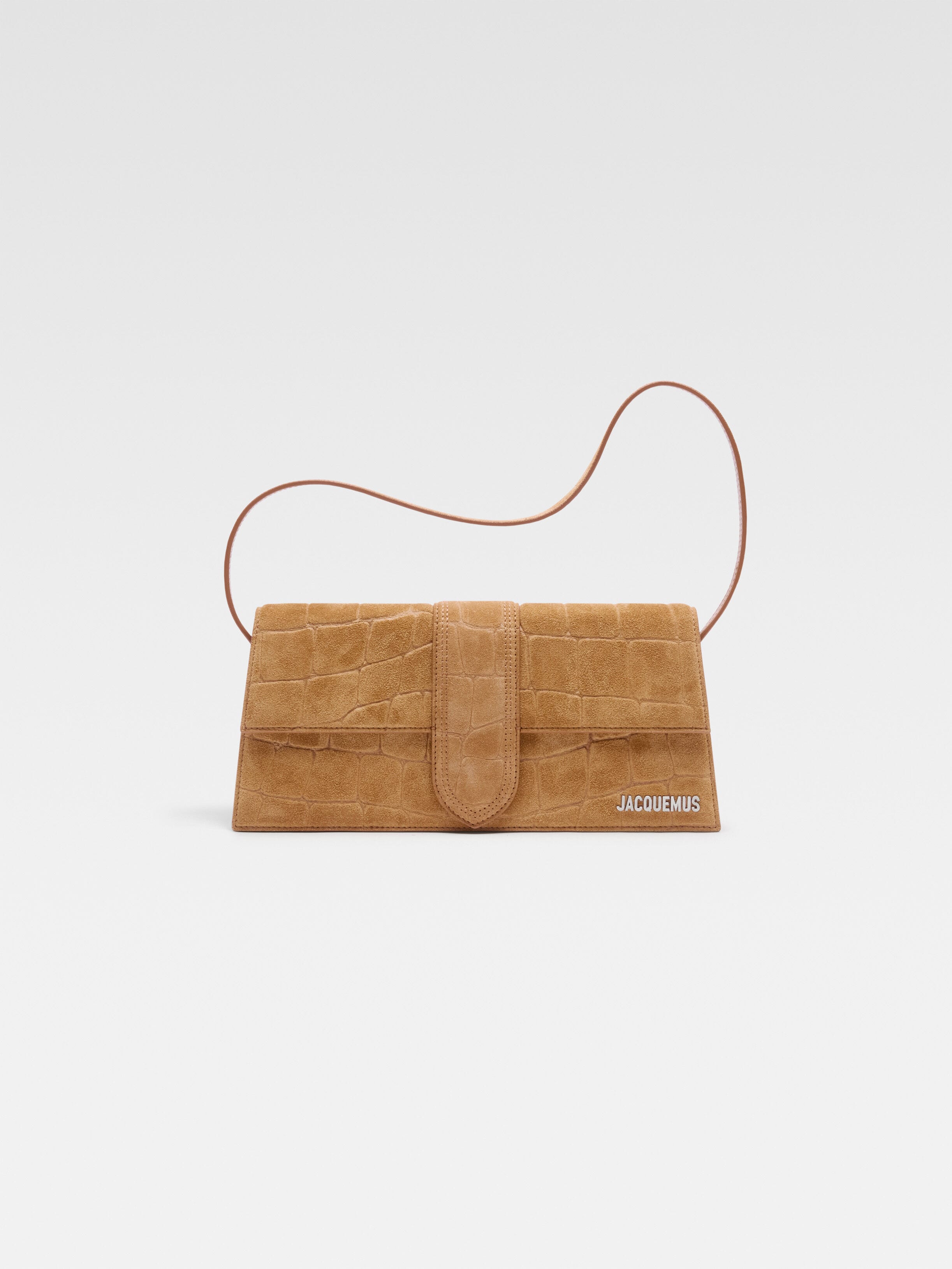 

Длинная сумка с клапаном JACQUEMUS The long Bambino, кэмел, Бежевый, Длинная сумка с клапаном JACQUEMUS The long Bambino, кэмел