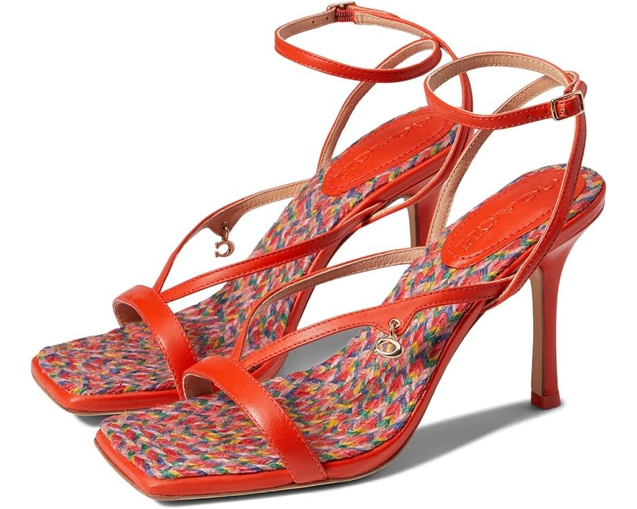 

Туфли COACH Kaia Leather Sandal, цвет Red Orange