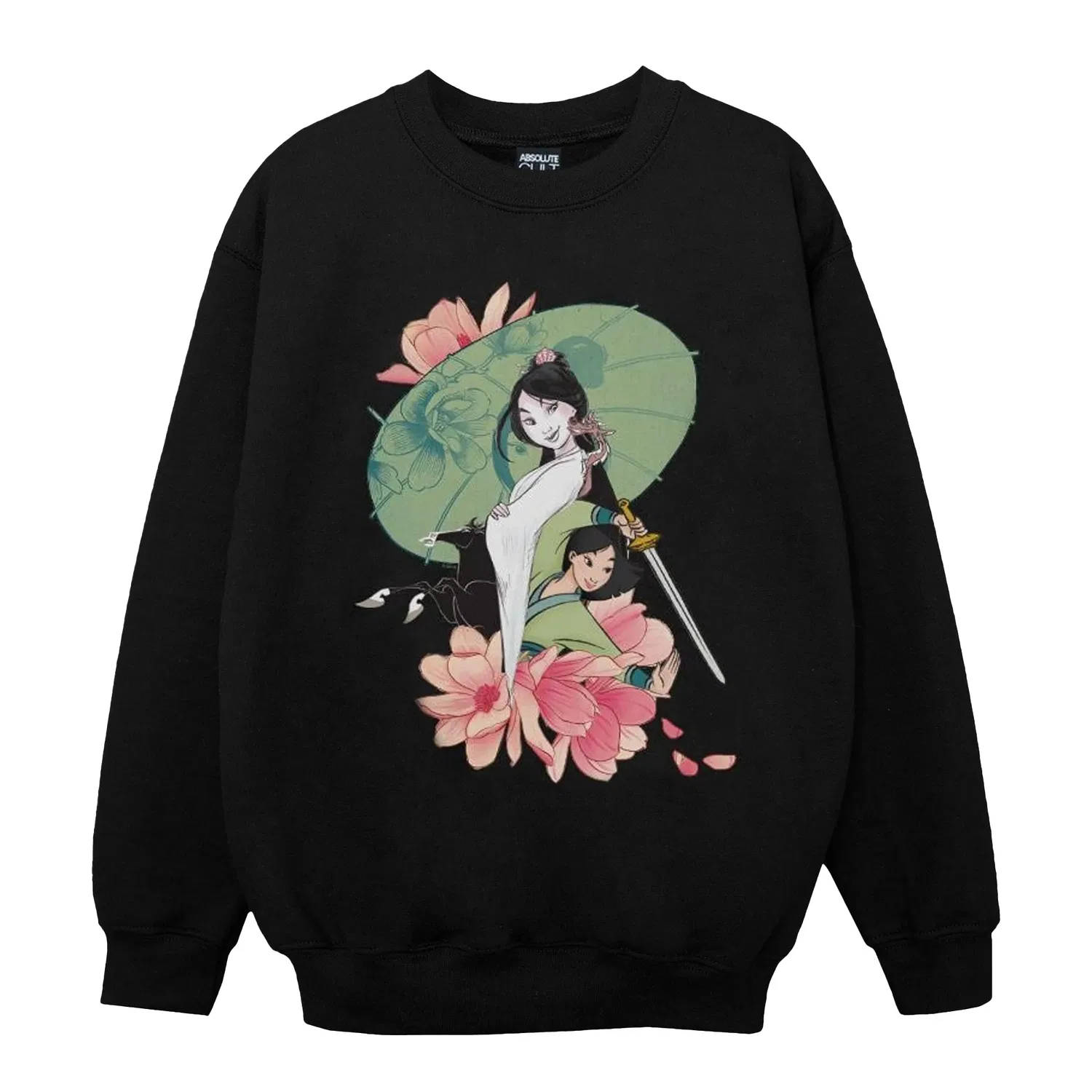 Свитшот с принтом Mulan Magnolia Disney, черный — фото 2