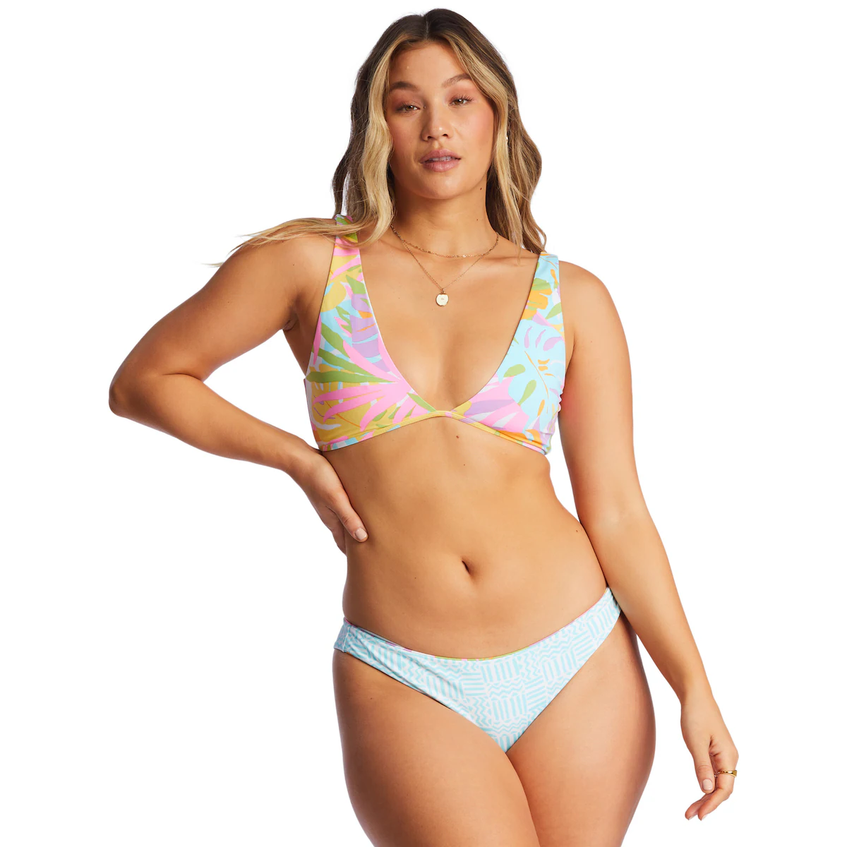 

Женский топ бикини Dreamland Billabong, многоцветный