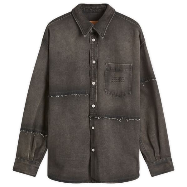 

Джинсовая рубашка Mm6 Maison Margiela, серый