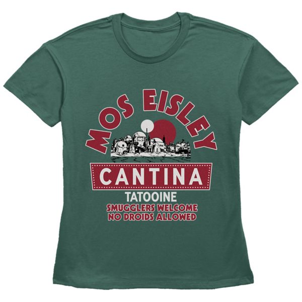 

Женская футболка с принтом Star Wars Mos Eisley Cantina Tatooine Basic Fit Licensed Character, цвет pine
