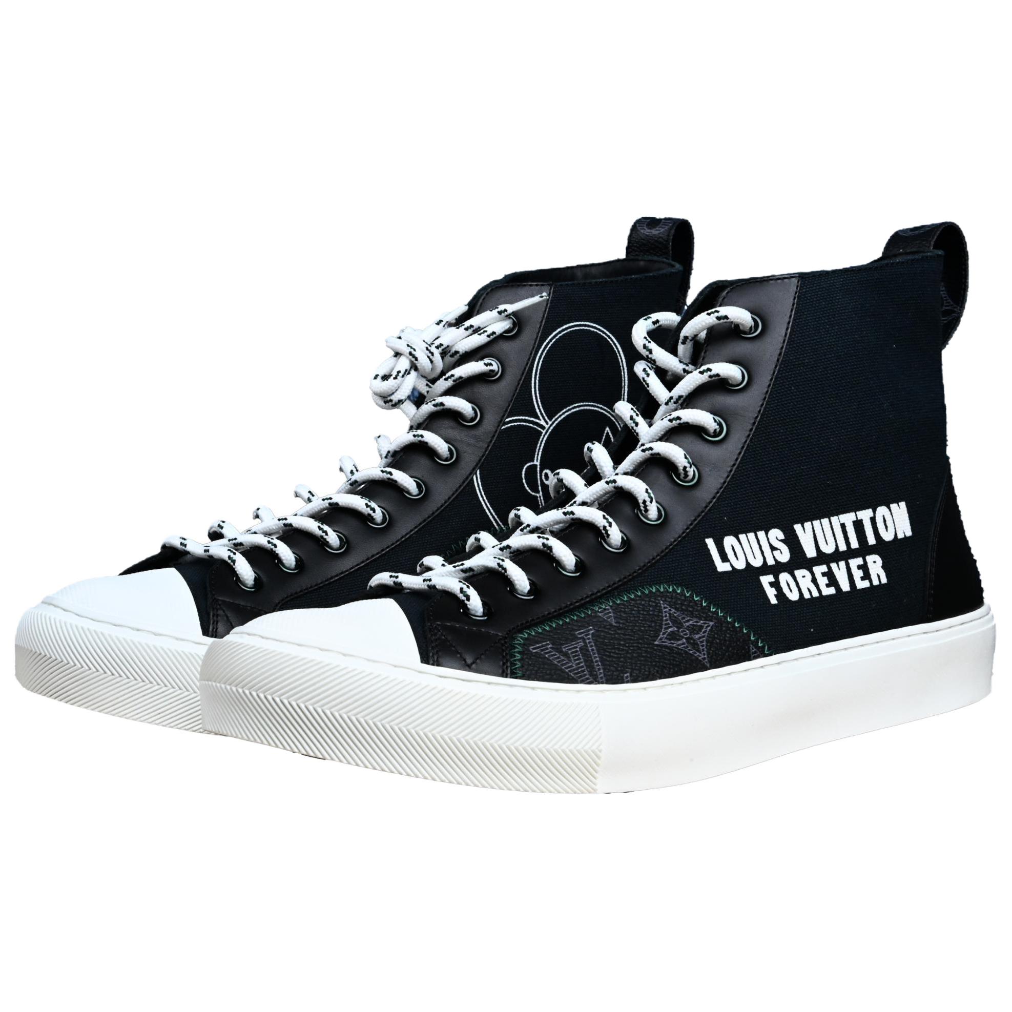 LOUIS VUITTON Кроссовки Vivienne Pop Up High top мужские black — фото 4