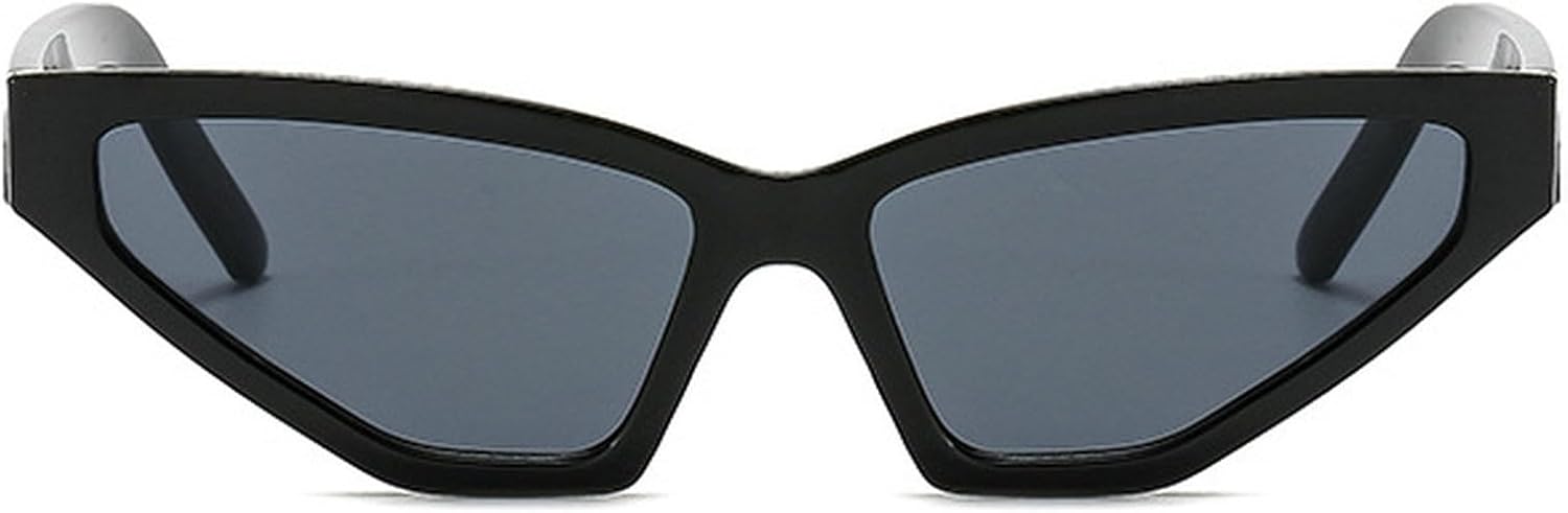 

Ретро-солнцезащитные очки «кошачий глаз» большого размера для женщин, модные очки для мужчин, зеленые и фиолетовые солнцезащитные очки с защитой от УФ-излучения UV400 mincl, Black