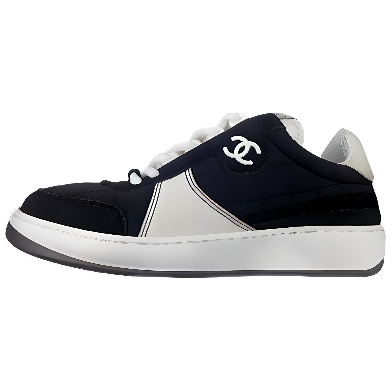 Кроссовки женские Chanel, черный / белый