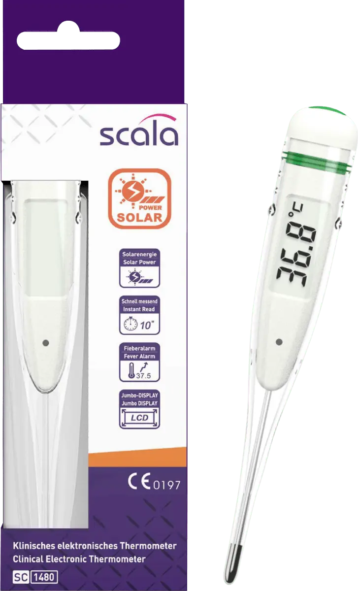 

Клинический термометр SC 1480 солнечный 1 шт. SCALA