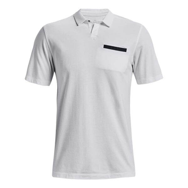 

Рубашка поло vanish snap polo shirt 'white' Under Armour, белый