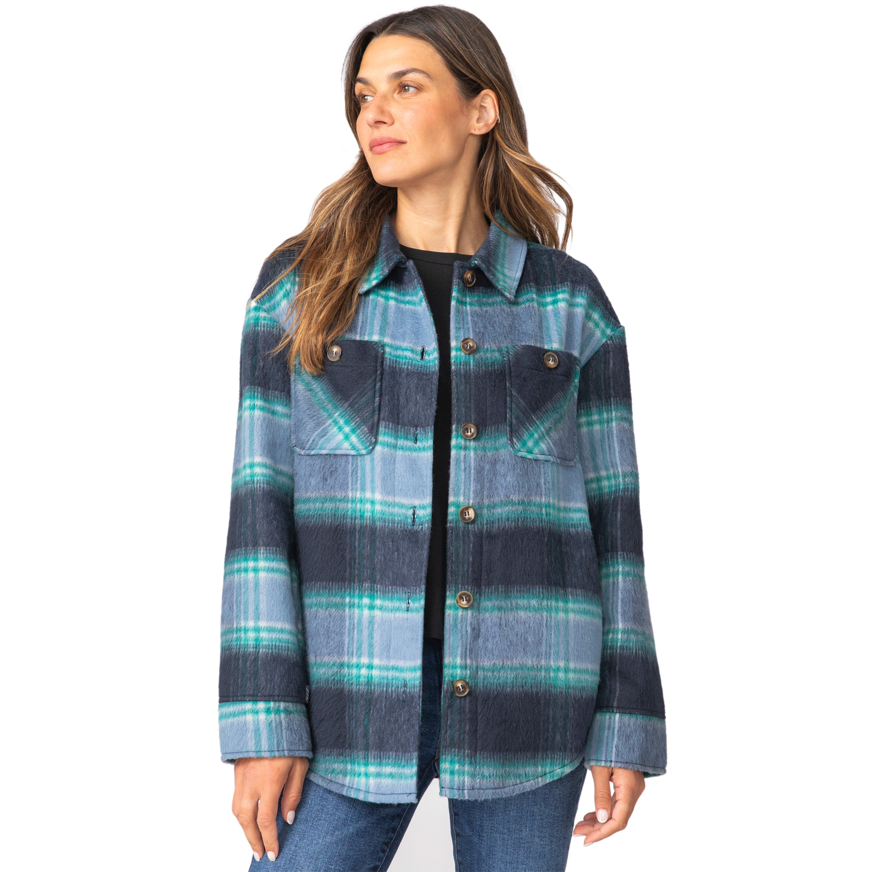 

Женская клетчатая куртка Hayley Free Country, цвет bluestone plaid