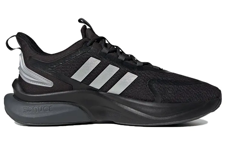 Кроссовки Alphaedge мужские с низким верхом, черные/серые Adidas — фото 2