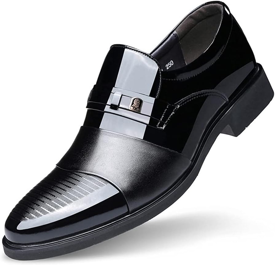 

Мужские официальные туфли, британские рабочие офисные деловые кожаные туфли, для банкета, свадьбы, выпускного, черные A-43/UK 8.5/US 9 GrVpM