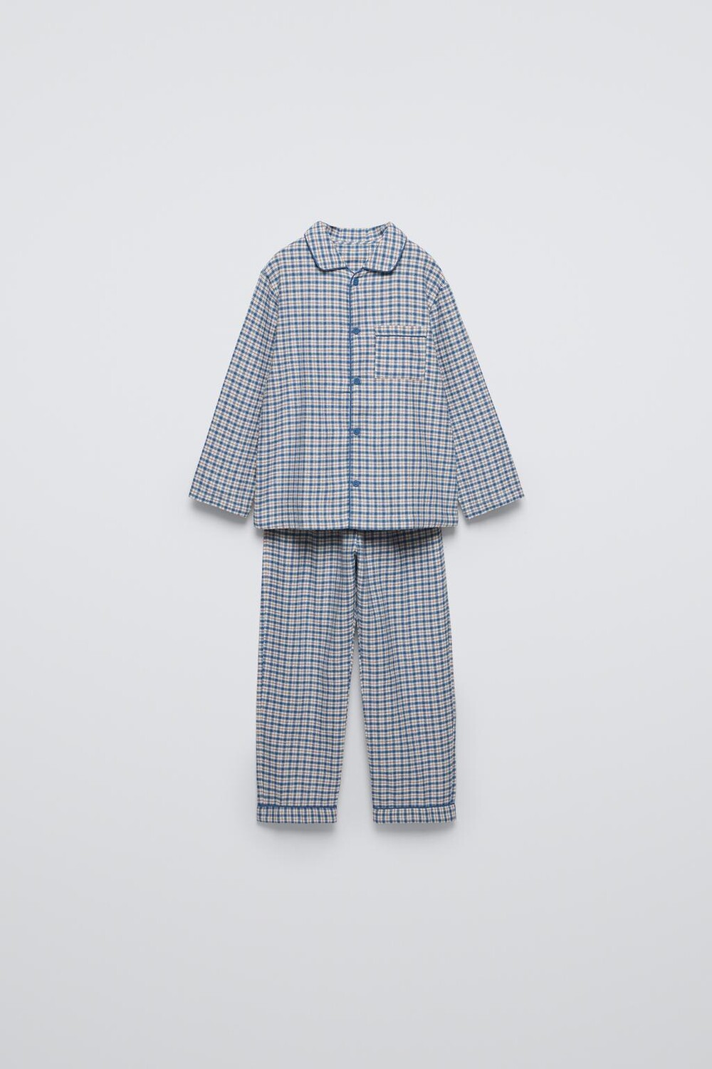 

Возраст 3-6 лет/пижама в клетку ZARA, синий